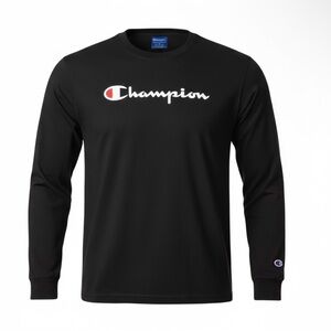 Champion Vintage Tag Men's Large (L) Embroidered Logo Long Sleeve GUC